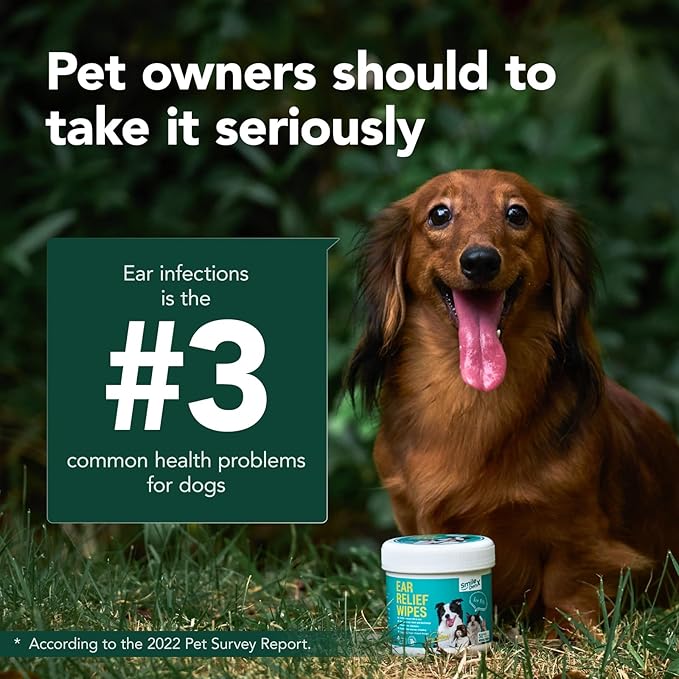 Dog Ear Cleaner Finger Wipes