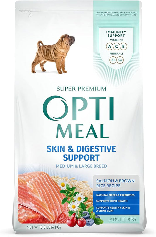 Optimeal Large Breed Dry Dog Food - Promotes Joint Health, Lean Muscles with Skin & Digestive Support, Tasty Protein, Premium Nutrition Made with Natural Ingredients for Medium & Large Adult Dogs