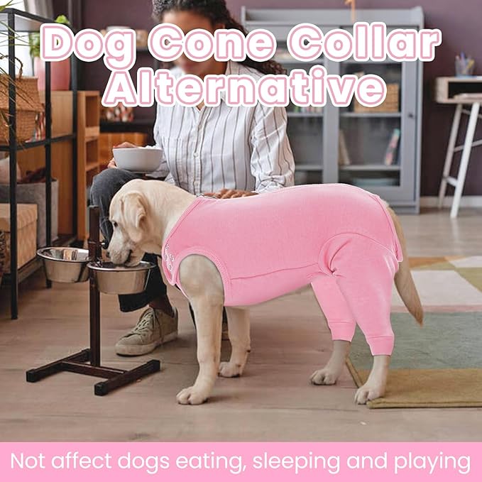 Nanaki Dog Wound Care Shirt, Leg Sleeves to Stop Licking Rear Leg and Abdomen, Surgery Suit for Female Spay, Onesie for Surgery Female, Surgical Recovery Suit Wound Heal Clothes