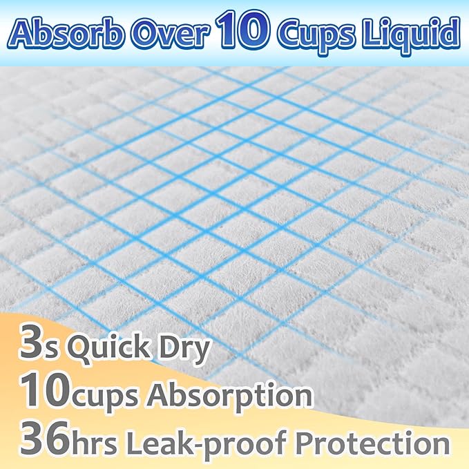 Dog Pee Pads Extra Large, 30 Count Thicken Absorbent for Dogs, 28"x34" Disposable Urine Bed for Doggy, Potty for Doggie, XL Puppy, Piddle X-Large for Travel