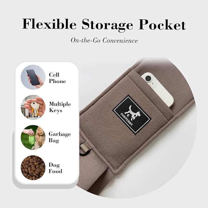 Dog & Cat Carrier Sling, Adjustable Soft Padded Shoulder Puppy Carrier, Hands-Free Dog Carrier Bag with Double Safety Buckles Premium Material for Outdoor Travel （Caramel, M）
