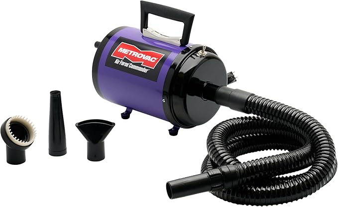 METROVAC AFTD-3: Air Force Commander 2-Speed Dryer - Purple | 4.0 HP | Professional Pet Grooming Blower | Made in USA