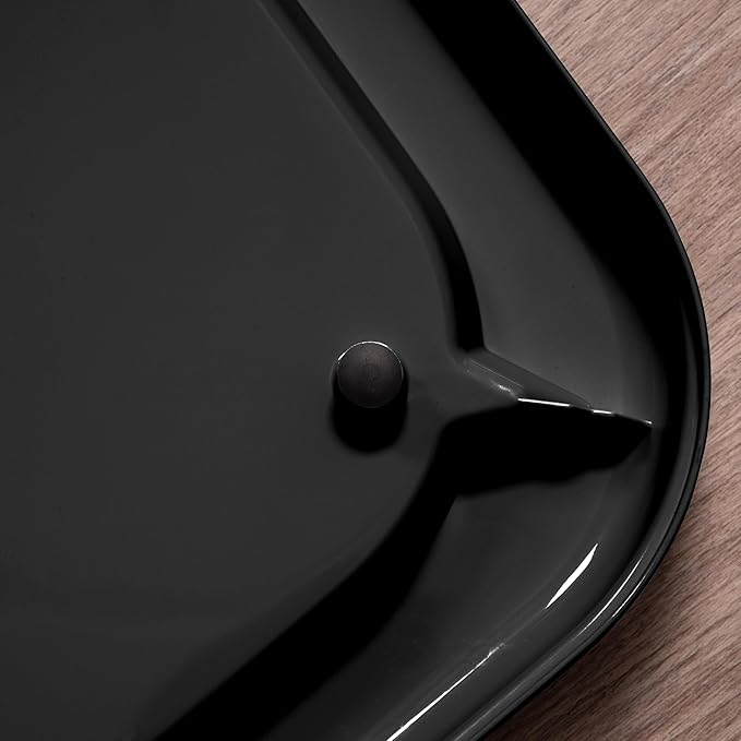 IRIS USA Pee Pad Holder - for Regular Sized Dog and Puppy Pee Pads, Secured Latches, Non-Skid Feet, High Polish Finish for Easy Cleaning, Leak Protection, Fits 22"x22" Pad or Larger, Black/Gray