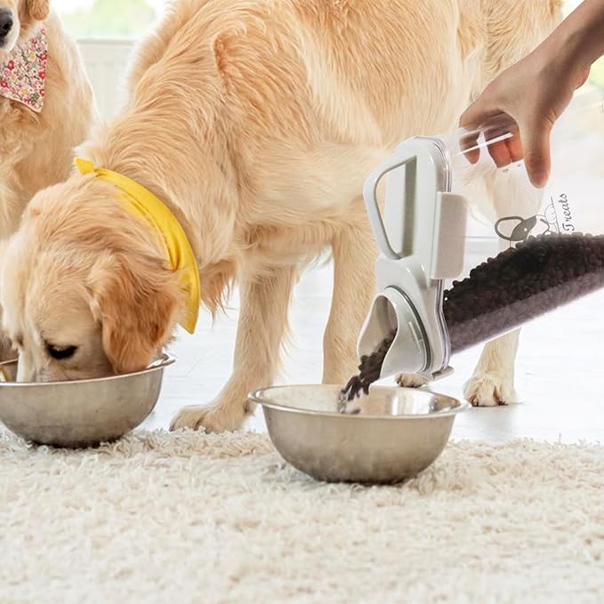 DogTreats Storage Container Airtight Portable Dog Food Container with Handled Lid and Pour Spout,DogTreats Storage for Dog Dry Food Small Pet Food Container