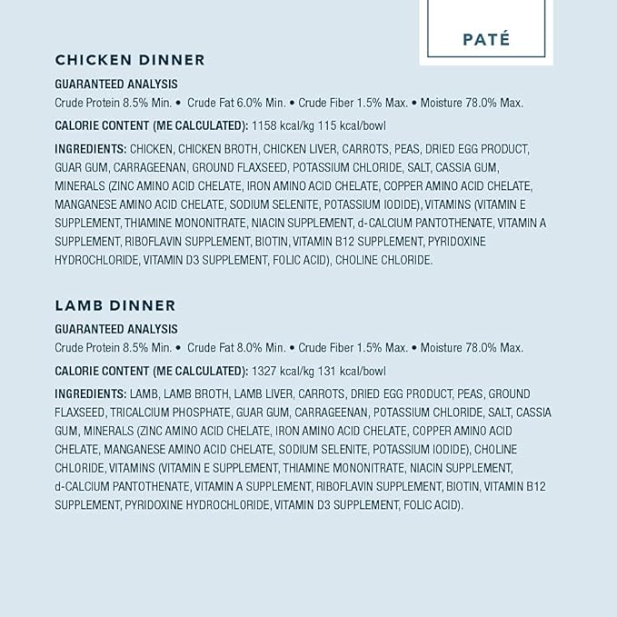 Amazon Brand – Wag Wet Dog Food Cups, Chicken & Lamb Pate Variety Pack, 3.5 Oz, Pack of 24