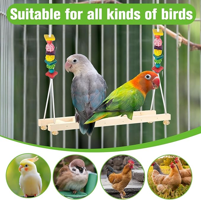 Chicken Coop Swings, Outdoor Poultry Exercise Perch for Hens, Roosters