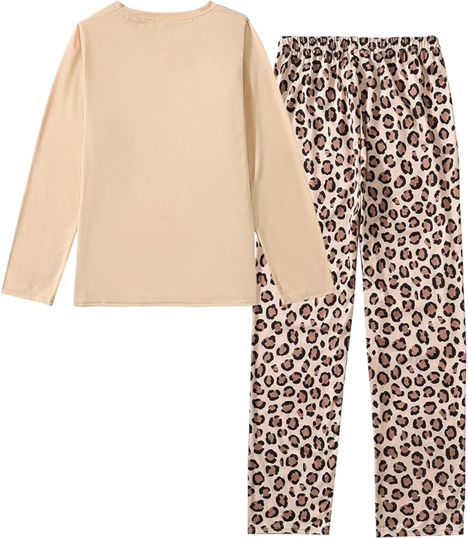 YIJIU Women's Sleepwear Long Sleeve Top and Pants Pajama Set Panda Print Nighty