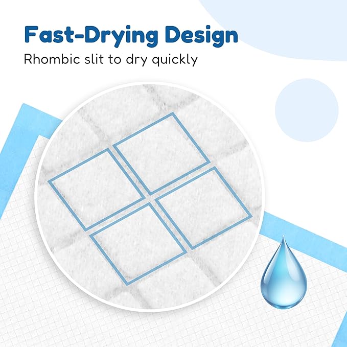 150 Pack Small Puppy Pad - 17.6"x23.6", Super Absorbent Waterproof, Odor Eliminating, Leak-Proof, 5-Layer Potty Training Pads, Dog/ Cats Pee Pad for Indoor Floor Protection