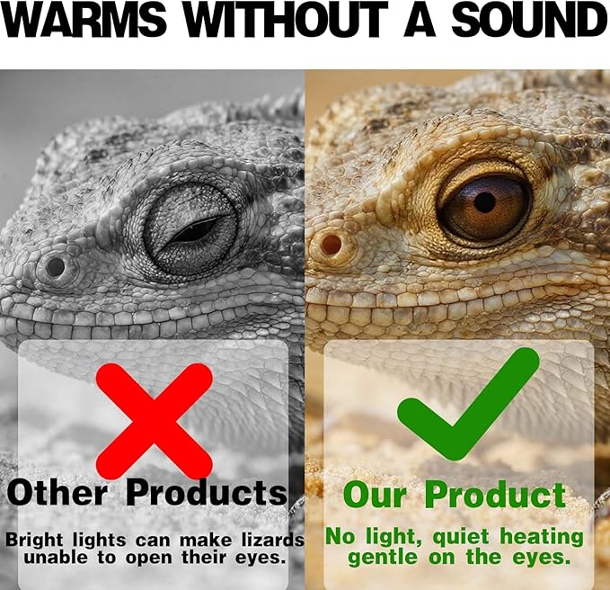 25W Reptile Heat Lamp(2-Pack) Ceramic Heat Emitter- Non-Light Emitting, 24/7 Safe Heating for Terrariums, Brooders & Incubators-Turtle Lizard Bearded Dragon Snake Small Pets E26