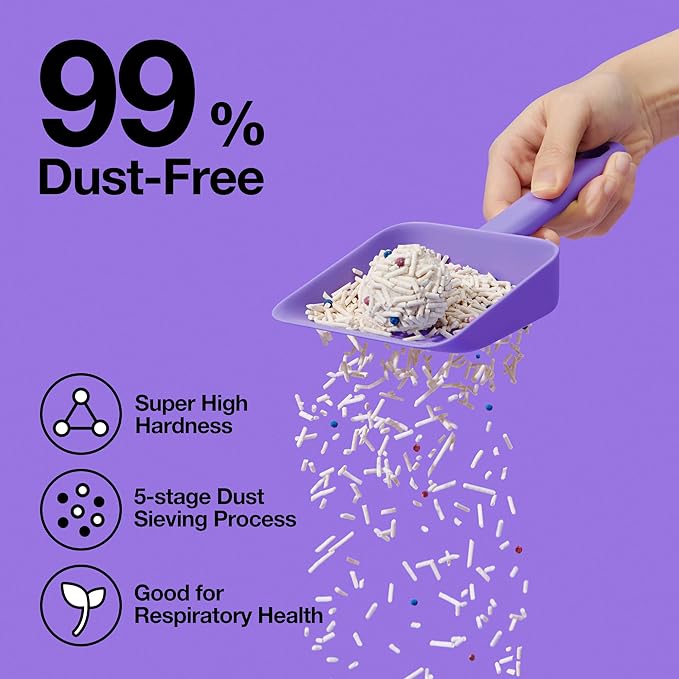 VETRESKA Tofu Cat Litter,Kitty Litter Flushable Strong Clumping Cat Litter Pellets Ultra Absorbent,Dust-Free Tofu Litter,Original(5.5lb×2bags)