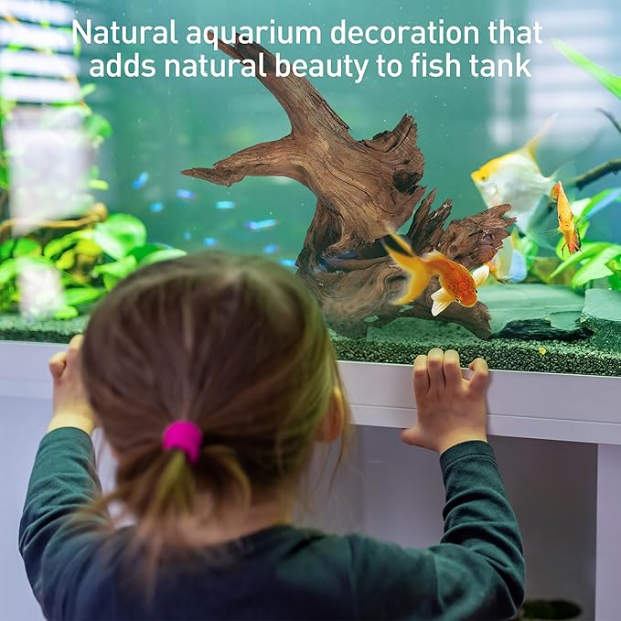 WDEFUN Natural Driftwood Aquarium Decor, 7-11 Inch Large Pieces for Fish Tank, Reptile Accessories, 3-Pack