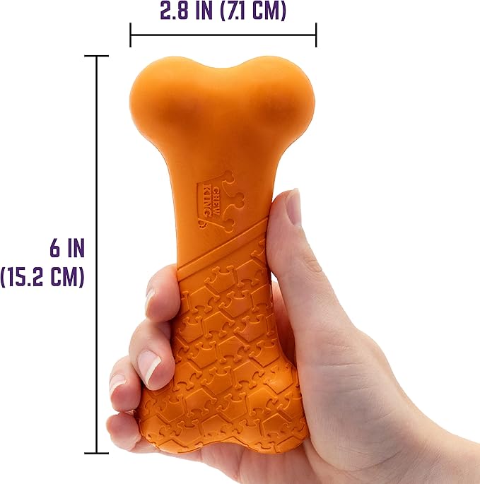 Chew King by Mammoth Bacon Flavor Rubber Bone