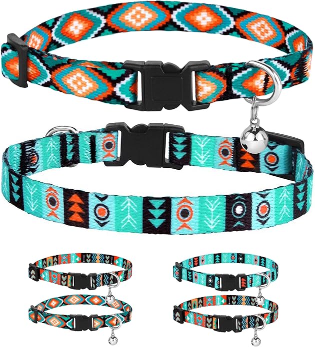 CollarDirect Cat Collar Breakaway with Removable Bell Set of 2 PCS