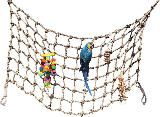 Parrot Climbing Rope Net (Choose Size) (Large 8x4ft)