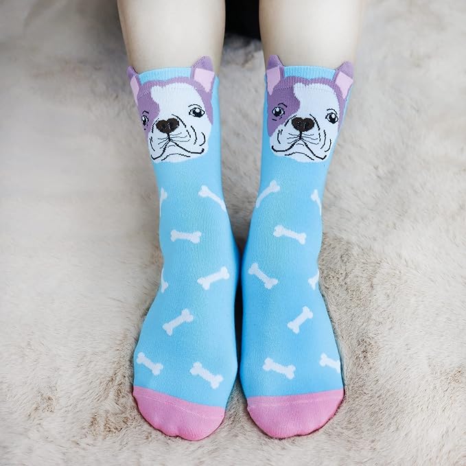 Jeasona Women's Cat Socks Cat Gifts Cute Animal Socks Dog Owl Gifts for Women