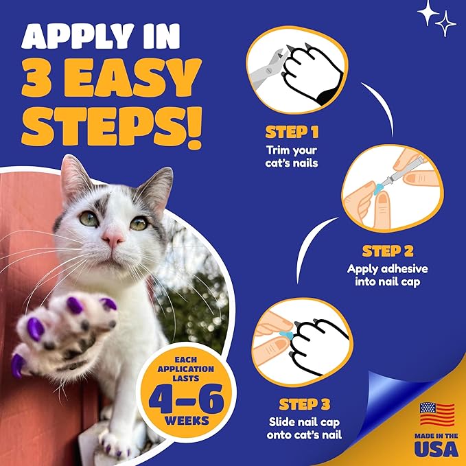 Soft Claws Cat Small Green and Orange