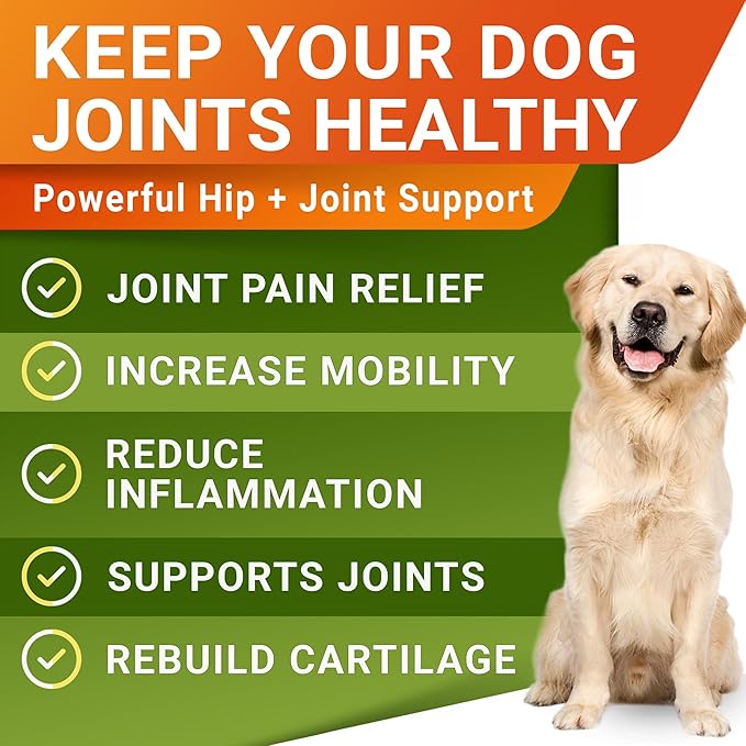 STRELLALAB Health & Wellness Supplements for Dogs, Various Formulas & Benefits - Hemp Hip & Joint Supplement for Dogs - Hemp Chews for Dogs