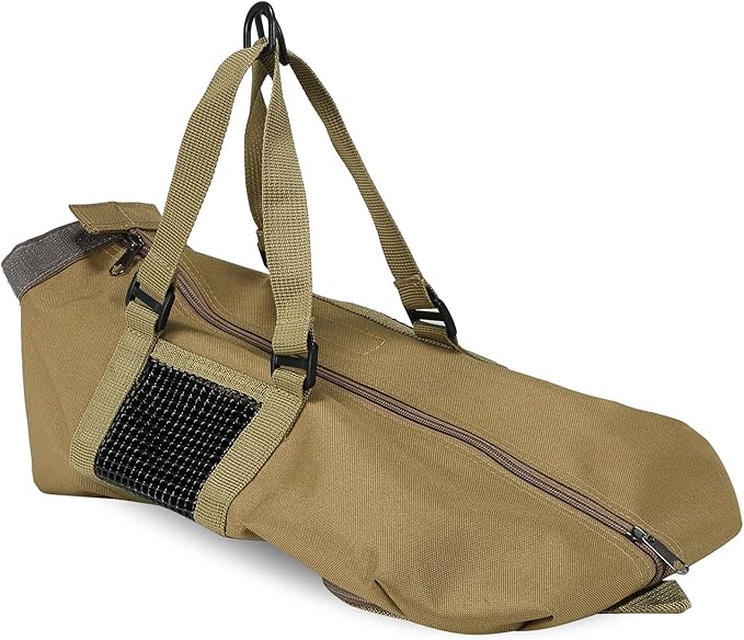 Cinf Cat Nail Clipping Cleaning Grooming Restraint Bag No Scratching Biting for Bathing Nail Trimming Injecting Examining(Tan,M)