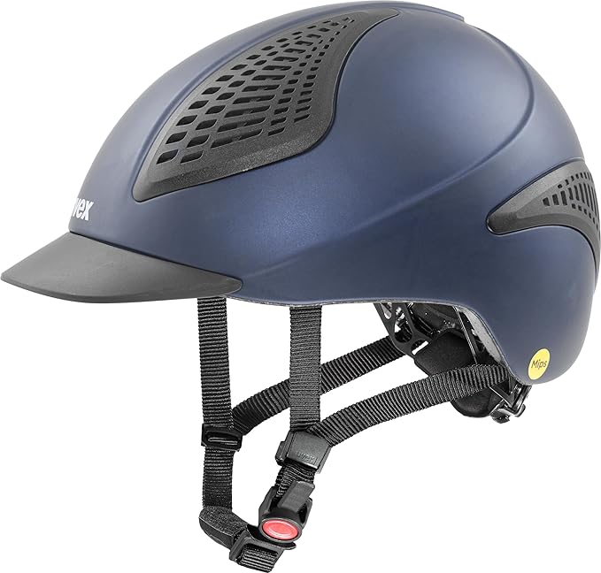 uvex exxential III MIPS - Lightweight Unisex Riding Helmet - Individual Size Adjustment - Navy mat XXS-S