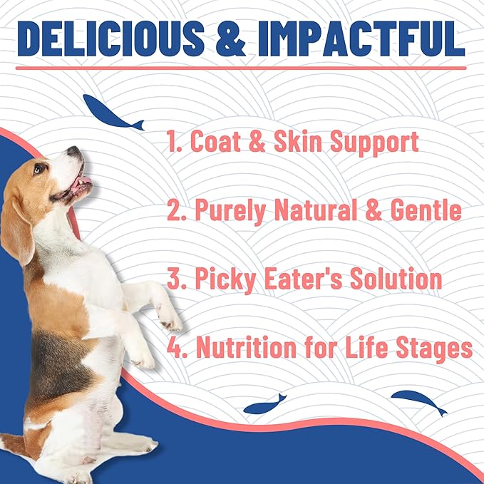 Just Try 6.70 oz Freeze-Dried Salmon Dog Treats & Cat Treats Food Topper- Single Ingredient, Grain-Free, High Protein Snack for Training