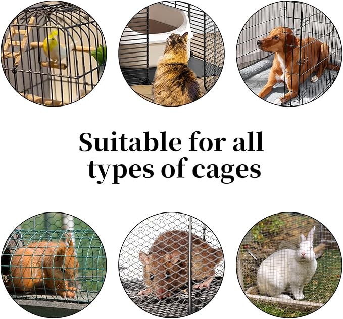 Plus tard 6 Pcs Bird Cage Cleaner Kit, Poop Off Bird Poop Remover, Bird Cage Cleaner Accessories, Complete Cleaning Solution for Birds and Small Pets