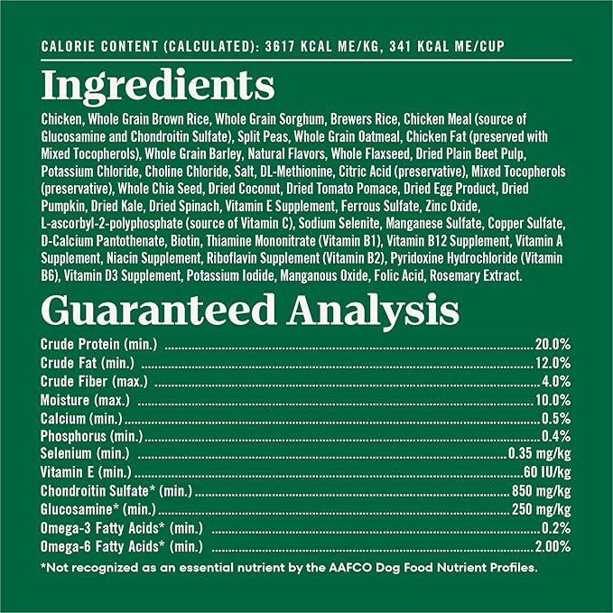 Nutro Natural Choice Chicken & Brown Rice Adult Large Breed Dog Food Dry Recipe, 36 lb. Bag