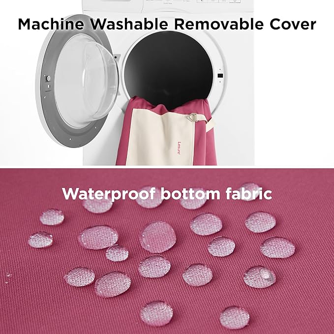 Lesure Small Dog Car Seat for Small Dogs - Waterproof Dog Booster Seat for Car with Storage Pockets and Clip-On Safety Leash and Thickened Memory Foam Filling, Pet Travel Carrier Bed Rose Red