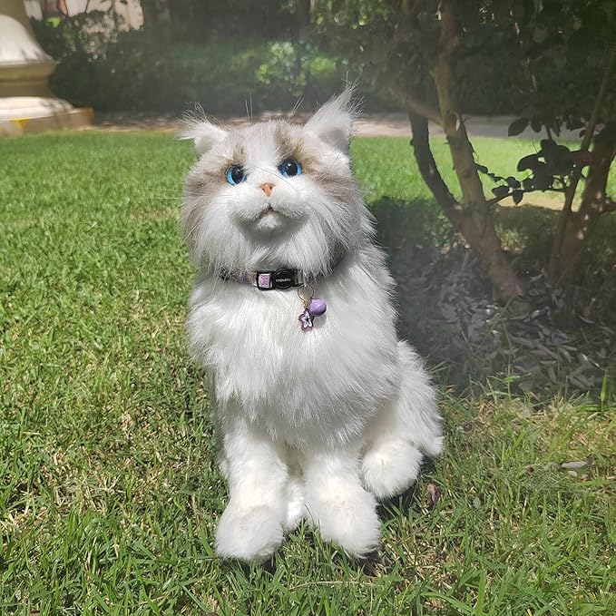 2 Pack Cotton Breakaway cat Collars with Bell,Safety Quick Release Pendant Cute Kitten Collar,Adjustable 20-30cm (Lilac+Lemon, 20-30cm)