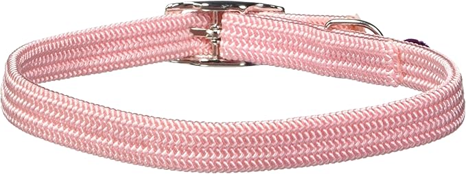 Kool Kat Elastic Cat Safety Collar with Bell, Pink, 12"