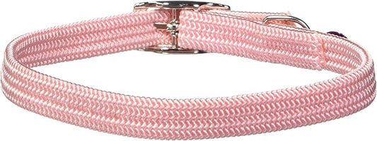 Kool Kat Elastic Cat Safety Collar with Bell, Pink, 12"