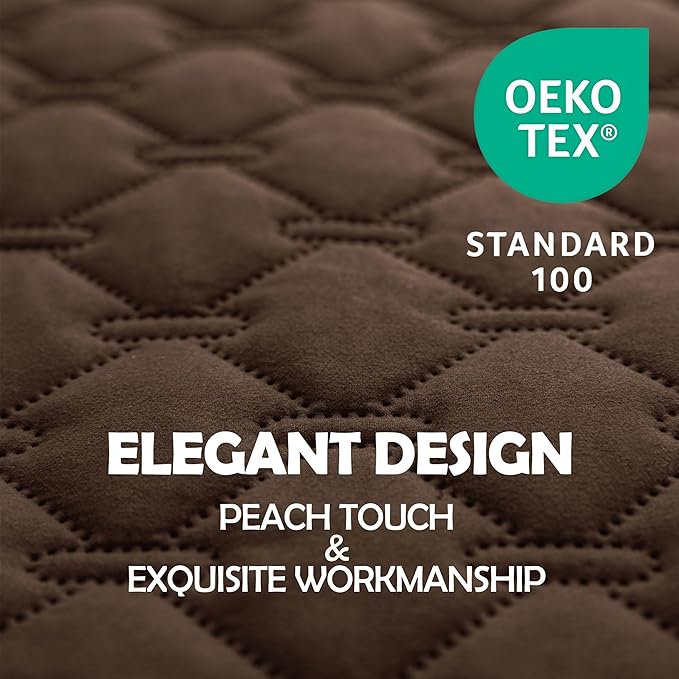 gogobunny 3X Stronger Waterproof Pet Blanket, Scratch Proof Furniture Protector for Dogs Cats, Reversible Cover 40x50 Inch, Dark Chocolate