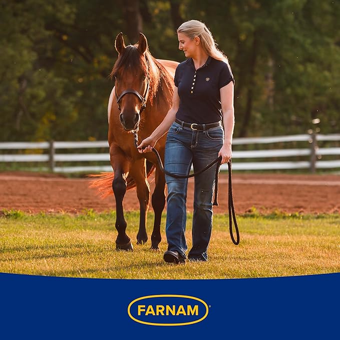 Farnam Endure Sweat-Resistant Fly Spray for Horses, Lasts Up to 14 Days, Protects Against Flies, Gnats, Mosquitoes, Ticks & Lice, 32 oz.