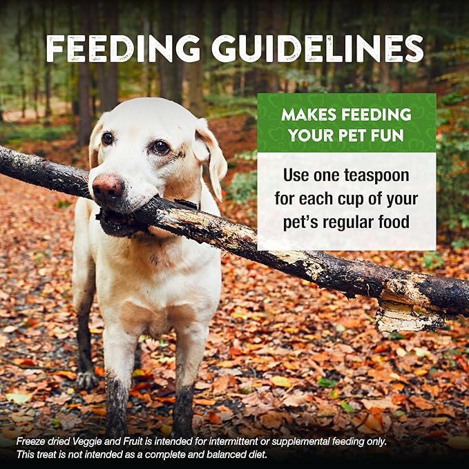 Northwest Naturals Freeze-Dried Veggie & Fruit Functional Topper - for Dogs & Cats - Healthy, Limited, Human Grade Ingredients, All Natural, Proudly Made in USA, 5 Oz (Pack of 2)