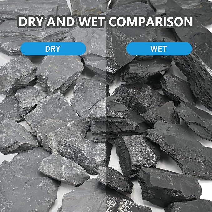 Aquarium Rocks 10lb Natural Slate Rock for Aquarium Landscaping for Terrariums, Reptile Habitats & Creative Aquascaping-3 to 8 Inches