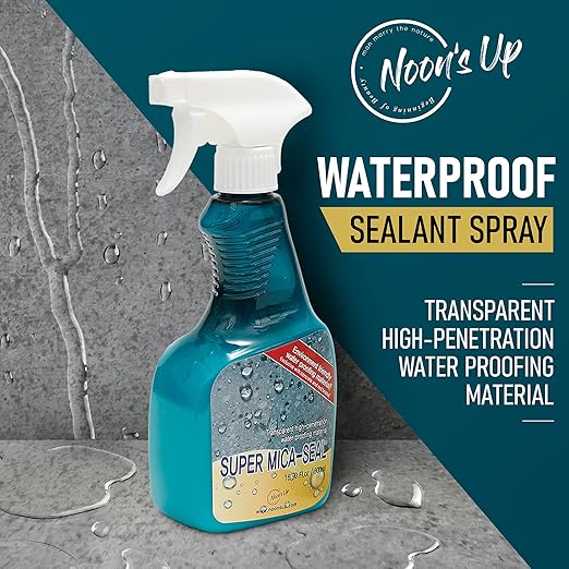 NOON's UP Super Mica-Seal Waterproof Spray | Greatly Penetrating Concrete Sealer Outdoor Waterproof Sealant | Bird Bath Sealant & Outdoor Cement Sealer | Concrete Sealer Spray (16.90 Fl Oz.)