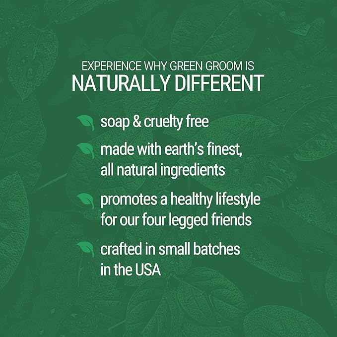 Green Groom White Dog Shampoo, 1 Gallon - All Natural Ingredients, Chamomile Extract, Infused with Coconut Oil and Protein, Soap and Cruelty Free, Restores Coat's Natural Shade