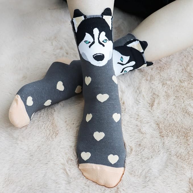 Jeasona Women's Cat Socks Cat Gifts Cute Animal Socks Dog Owl Gifts for Women