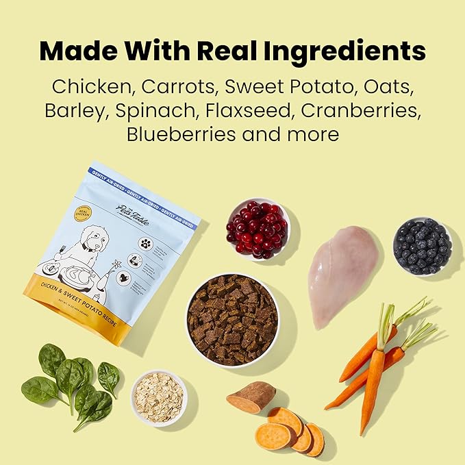 The Pets Table Mixed Grain Free and Grain Inclusive, Air Dried Dog Food 2 Pack - Beef & Berries + Chicken & Sweet Potato, 48 Ounce (Pack of 2)