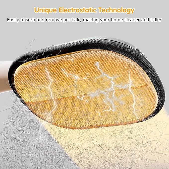 Pet Hair Removal Glove,Reusable Magic Brush Pet Hair Remover Tool for Cats & Dogs,Newly Upgraded Pet Grooming Gloves for Laundry, Carpet, Couch,Car Seat (Green)