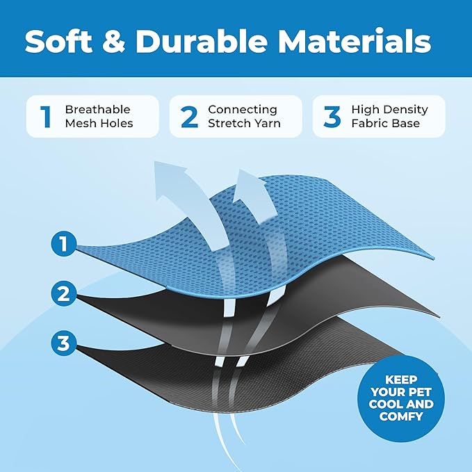 Voyager Escape Proof Cat Harness and Leash Set with Reflective Stitching, Neoprene Handle 5ft - Supports Small, Medium and Large Cats, Kittens for Walking by Best Pet Supplies - BT-Baby Blue, S