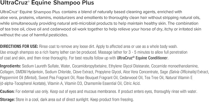UltraCruz® Equine Shampoo Plus for Horses, 32 oz