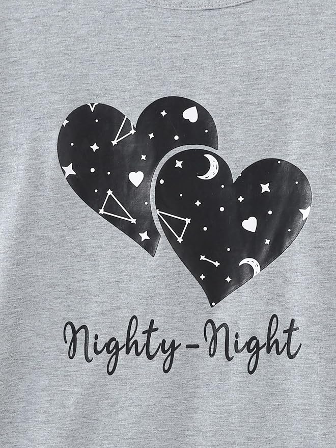 YIJIU Women's Sleepwear Long Sleeve Top and Pants Pajama Set Panda Print Nighty