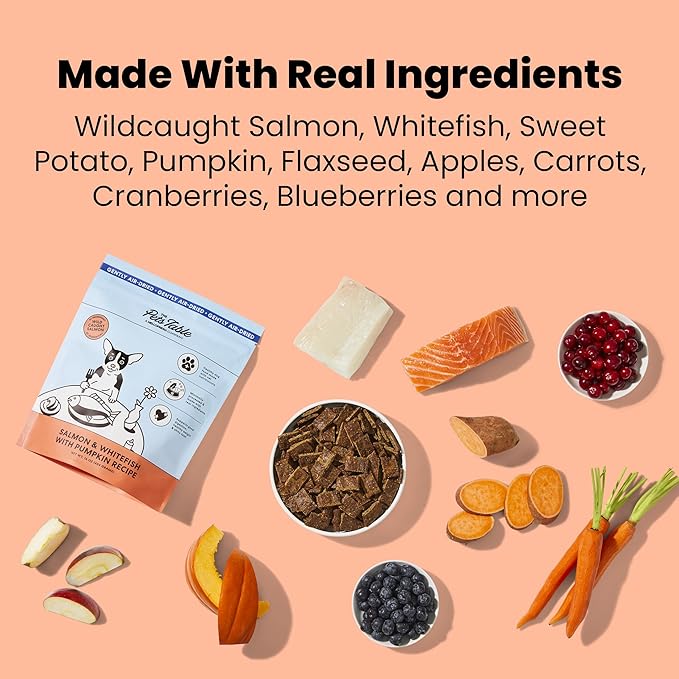 The Pets Table Grain Free Air Dried Dog Food 2 Pack - Beef & Berries + Salmon & Whitefish, 48 Ounce (Pack of 2)