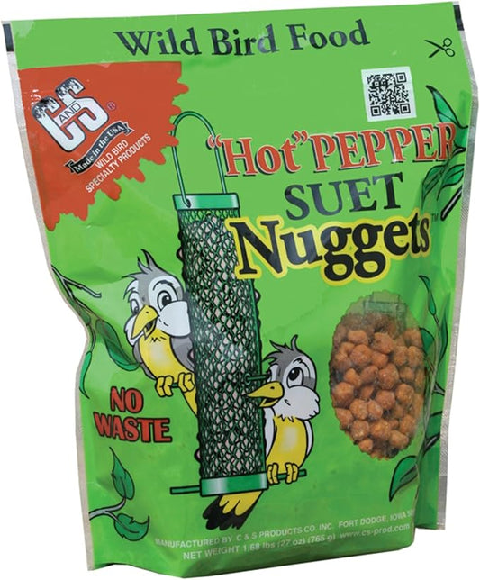 C&S Hot Pepper Suet Nuggets 27 Ounces