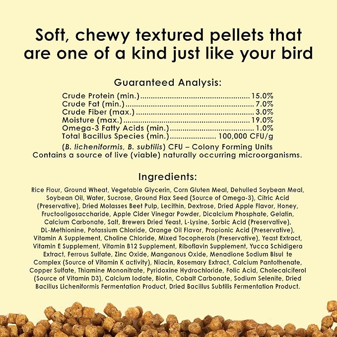 Kaytee NutriSoft Pet Parakeet & Cockatiel Bird Food, 2 lb