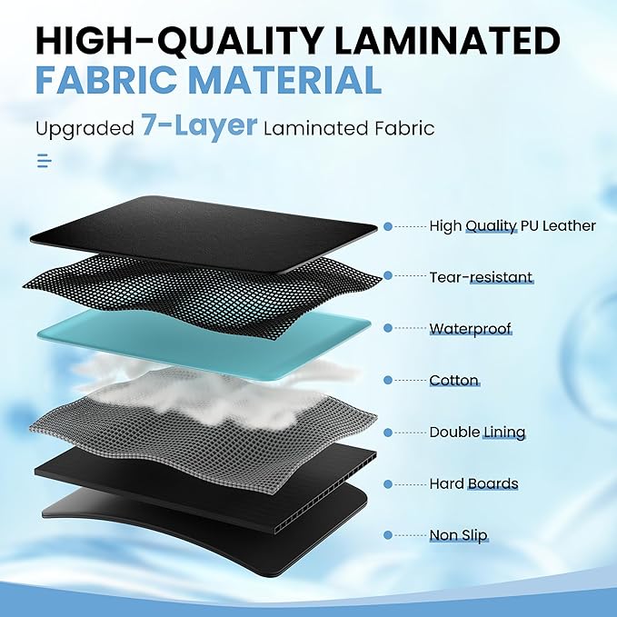 Dog Car Seat Cover for Back Seat, Hard Bottom Back Seat Extender for Dogs, Waterproof Dog Hammock for Truck Support to 400lbs, Car Seat Protector for Cars, Trucks, SUV, Jeep (Universal-PU-Orange)