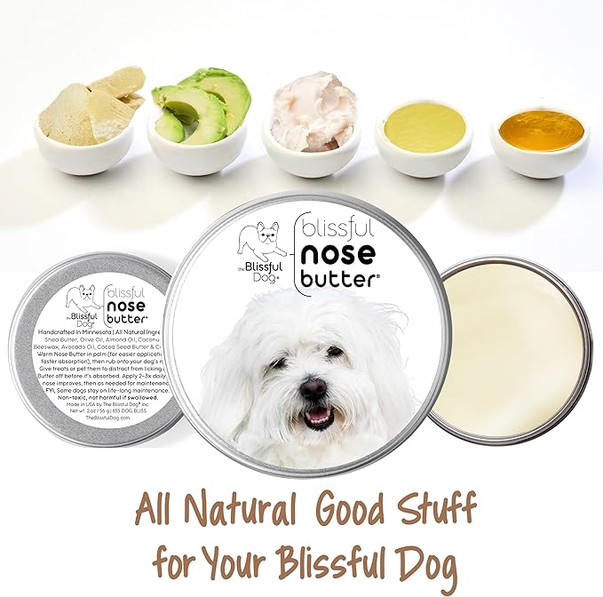 The Blissful Dog Coton De Tulear Unscented Nose Butter, 4-Ounce