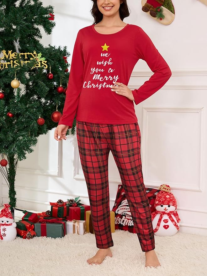 YIJIU Women's Sleepwear Long Sleeve Top and Pants Pajama Set Panda Print Nighty