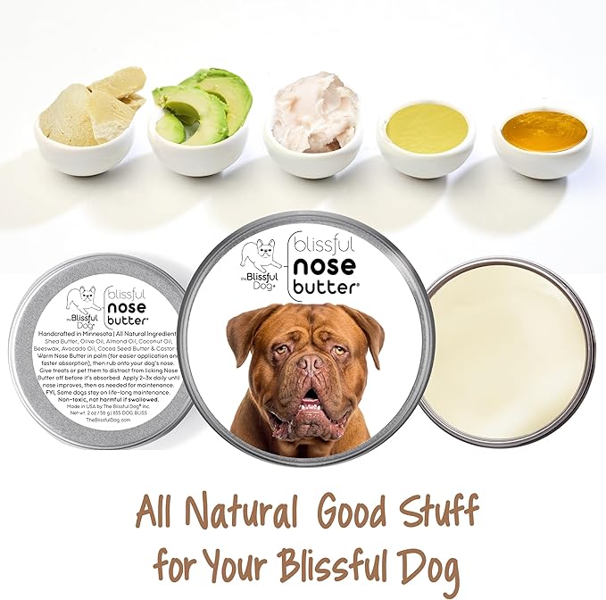 The Blissful Dog Douge de Bourdeaux Unscented Nose Butter, 16oz