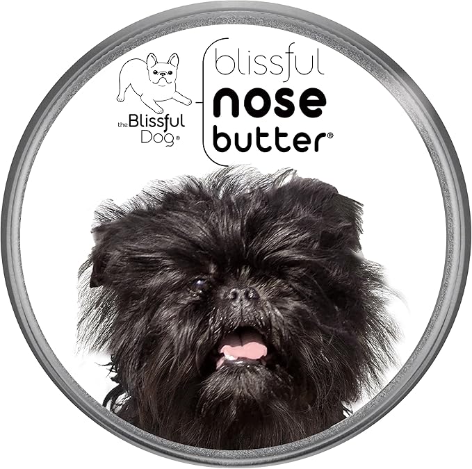 The Blissful Dog Affenpinscher Nose Butter for Dry, Cracked Skin, Lick-Safe Dog Nose Balm with Moisturizing Shea Butter, Almond, Olive, and Essential Oils, Pet Supplies, Uncented, 1 oz.
